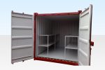 8ft x 8ft Flat Floor Bunded Store for Sale